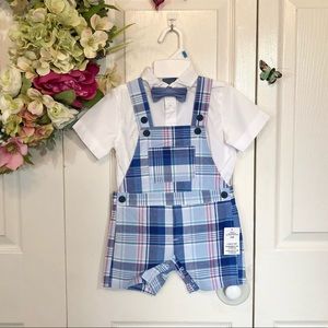 Nautica Plaid Shortall 3 Piece Set